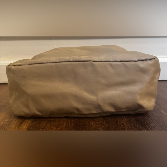 Prada Beige Green Nylon Handbag - Picture 3 of 14